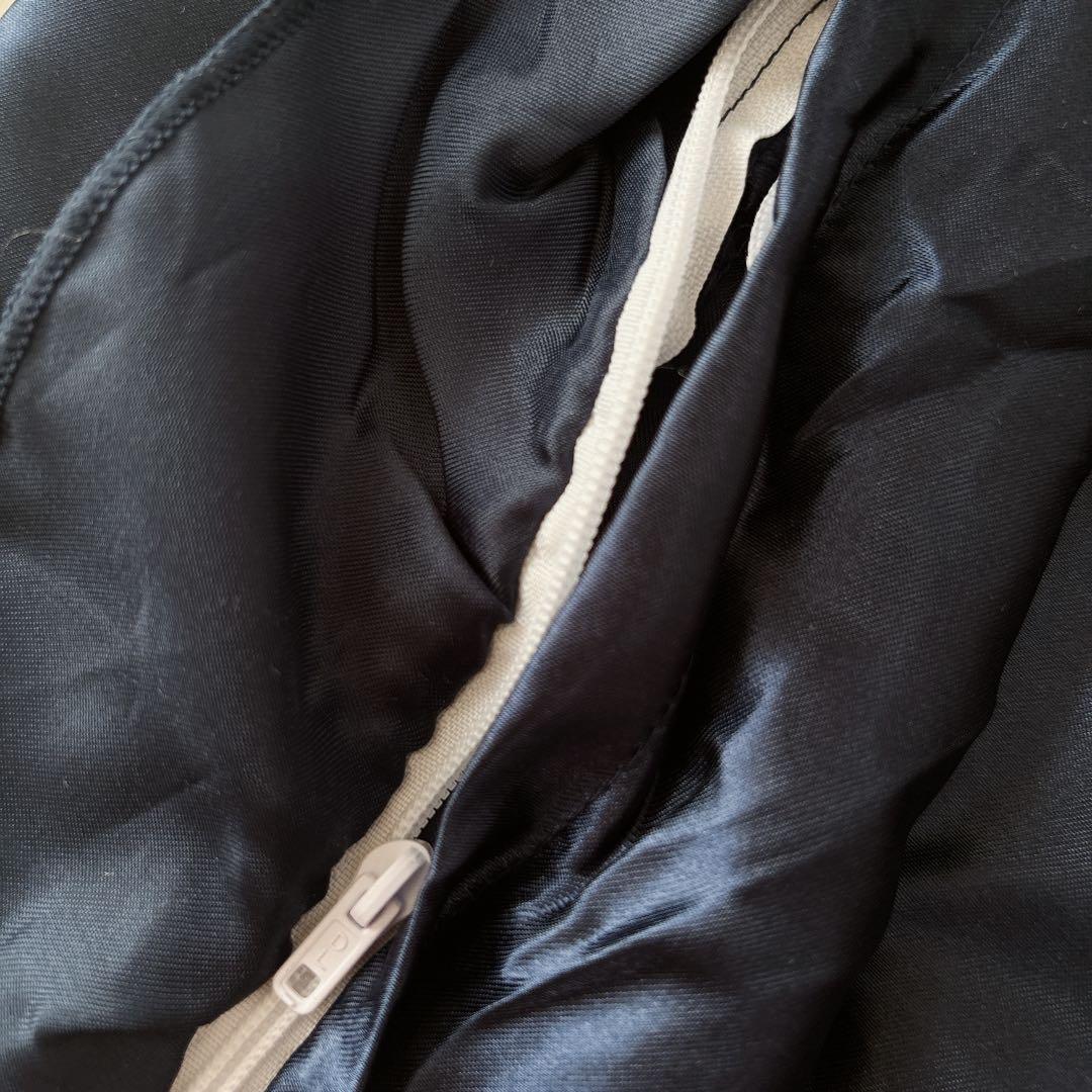 ꕤ︎︎ 枕カバー シルキータッチ ピローカバー フリル 紺 43 x 63cm