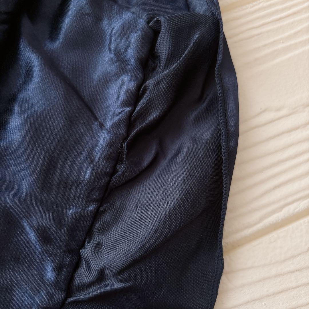 ꕤ︎︎ 枕カバー シルキータッチ ピローカバー フリル 紺 43 x 63cm