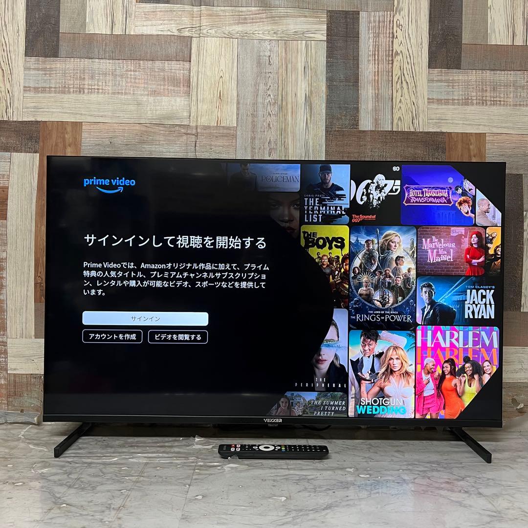 リクエスト価格❣️昨年購入VEZZER43型量子ドット4KチューナーレスTVアプリ