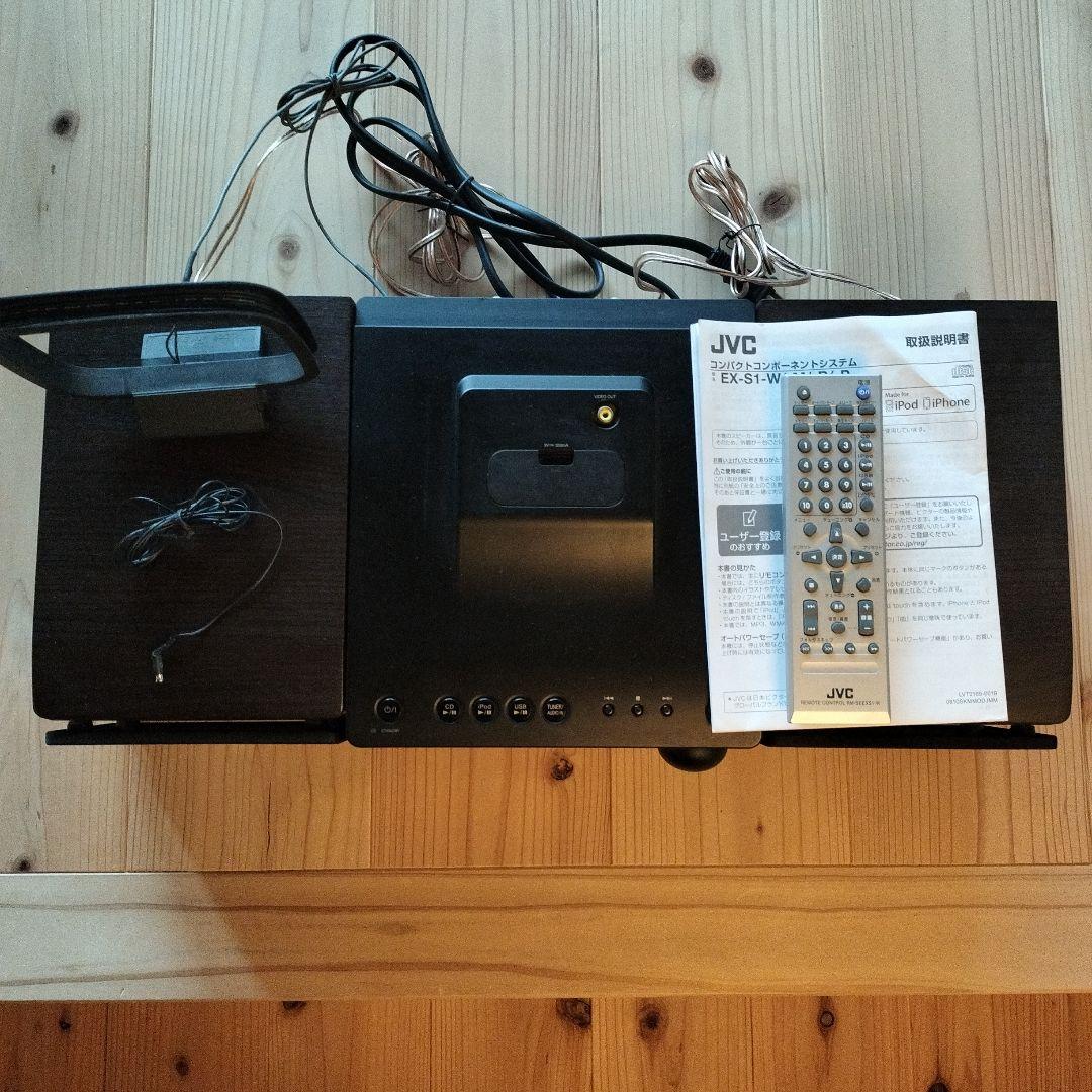 JVC ミニコンポ CDプレーヤー ブラック