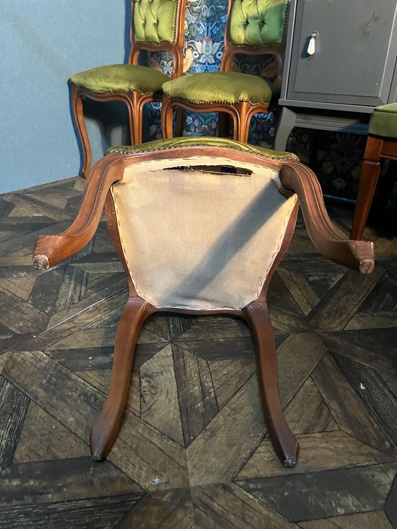 ③猫脚 椅子 アンティーク ビンテージ チェア ヴィンテージ 訳あり