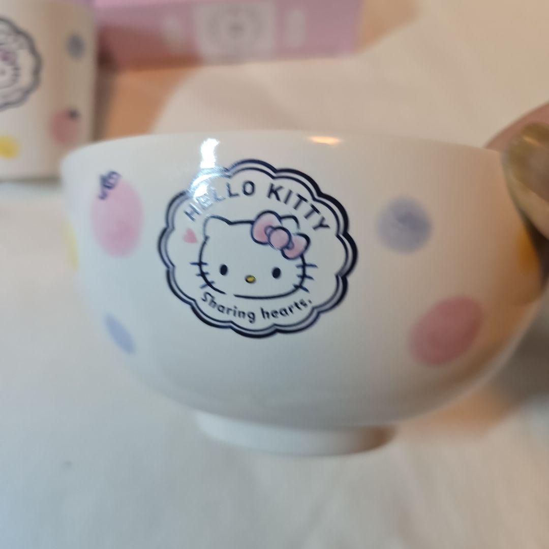サンリオ　ハローキティ　サンリオ食堂　どんぶり　小鉢　湯のみ
