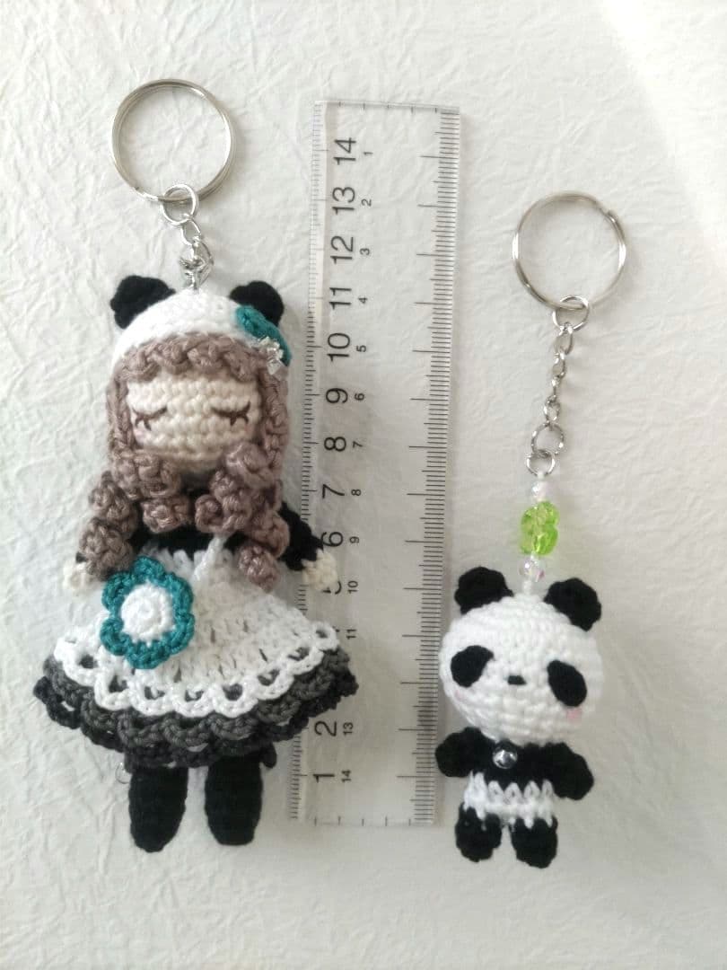 h*o様 あみぐるみキーホルダーとミニドイリー【３点セット】