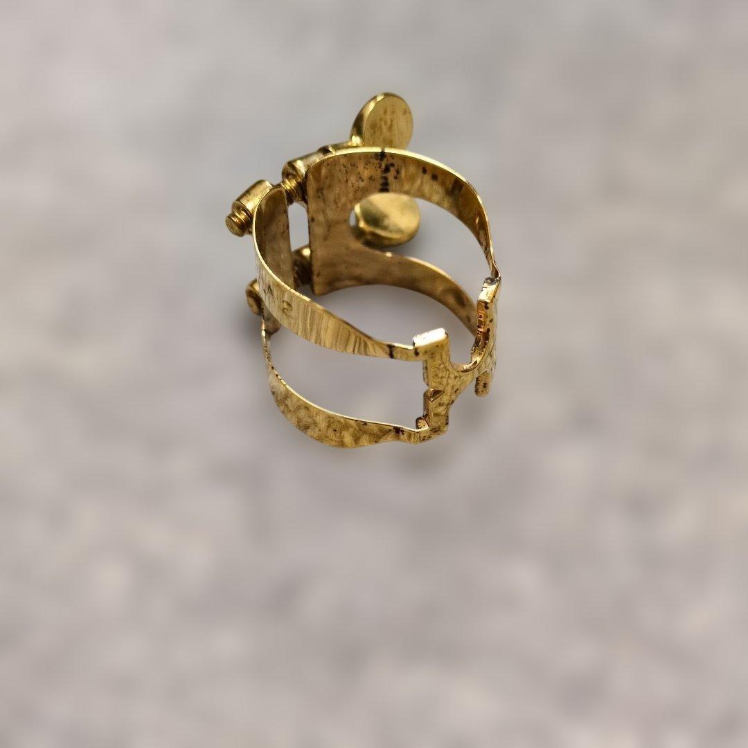 Harrison ハリソン アルトサックス用 リガチャー ゴールド