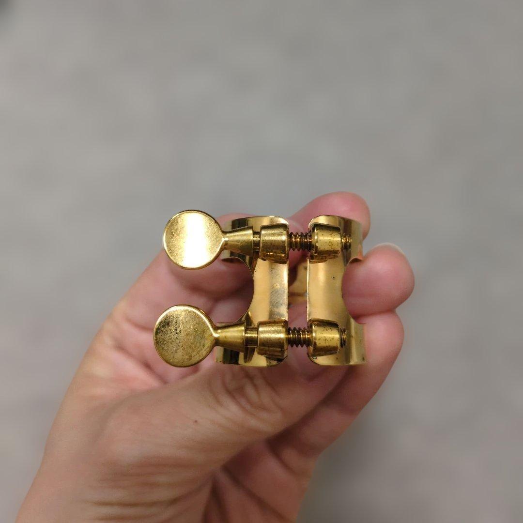 Harrison ハリソン アルトサックス用 リガチャー ゴールド