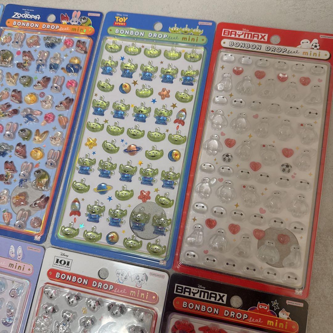 【正規品】ボンボンドロップシール　ディズニーmini 8種