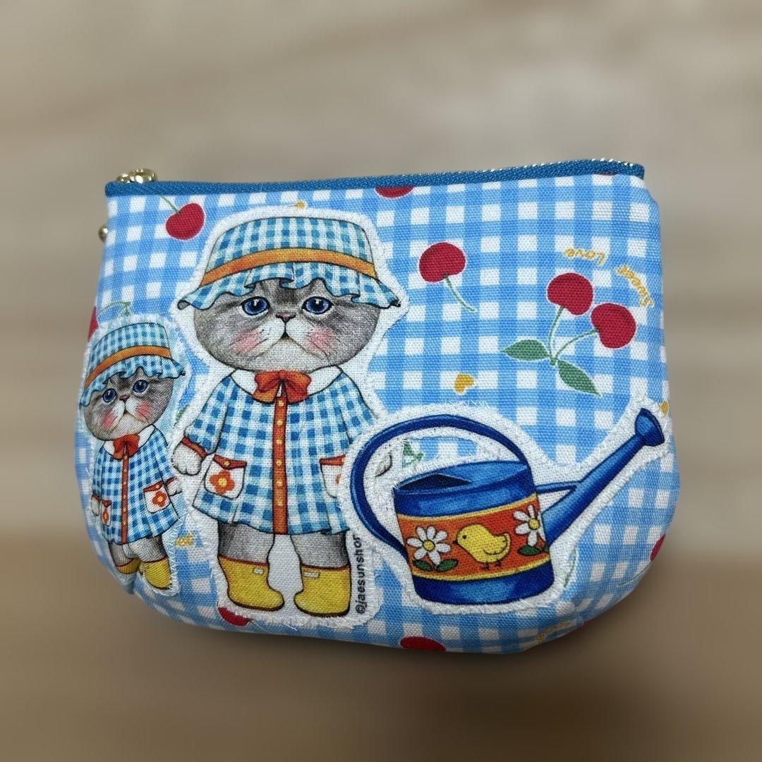 ハンドメイド　ころりんポーチ　コヤンイサムチョン☆ルミちゃん＆サンダーちゃん☆