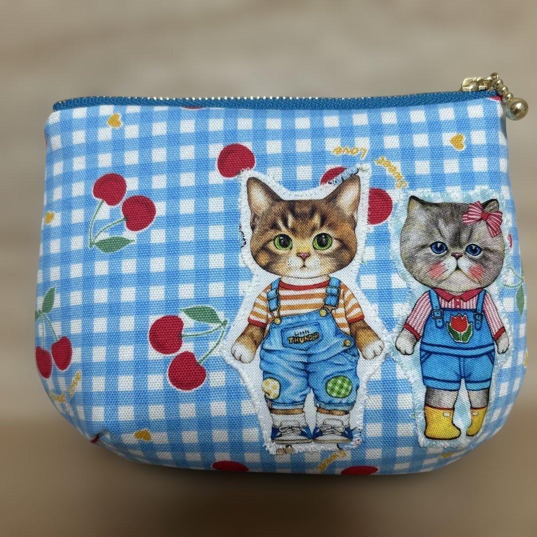 ハンドメイド　ころりんポーチ　コヤンイサムチョン☆ルミちゃん＆サンダーちゃん☆