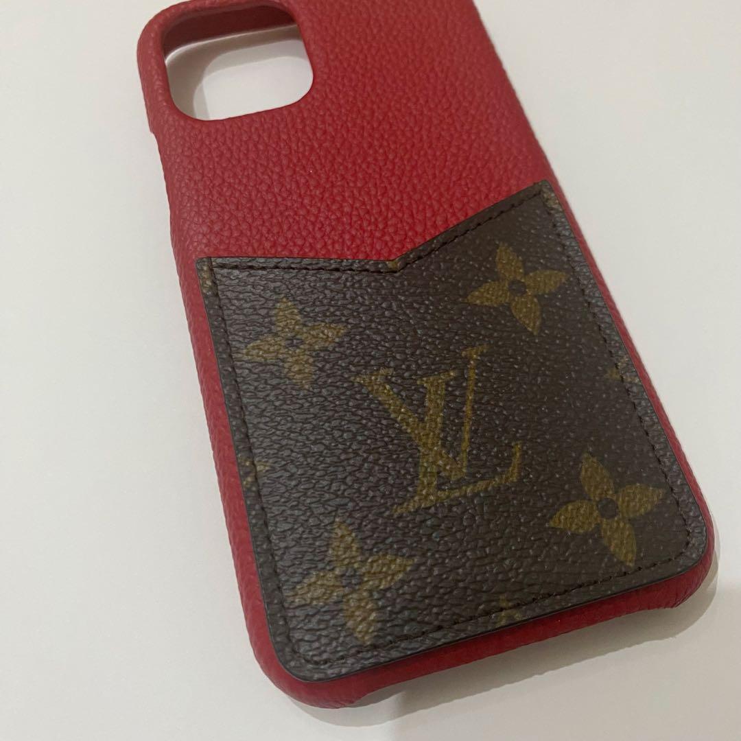 LOUIS VUITTONルイヴィトンiPhoneケース　スマホ　バンパー　赤