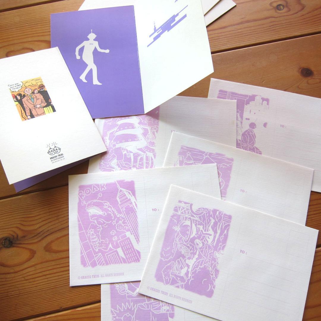 希少★アメイジングツインズ ポストカード6枚セット  シリアルNo.入