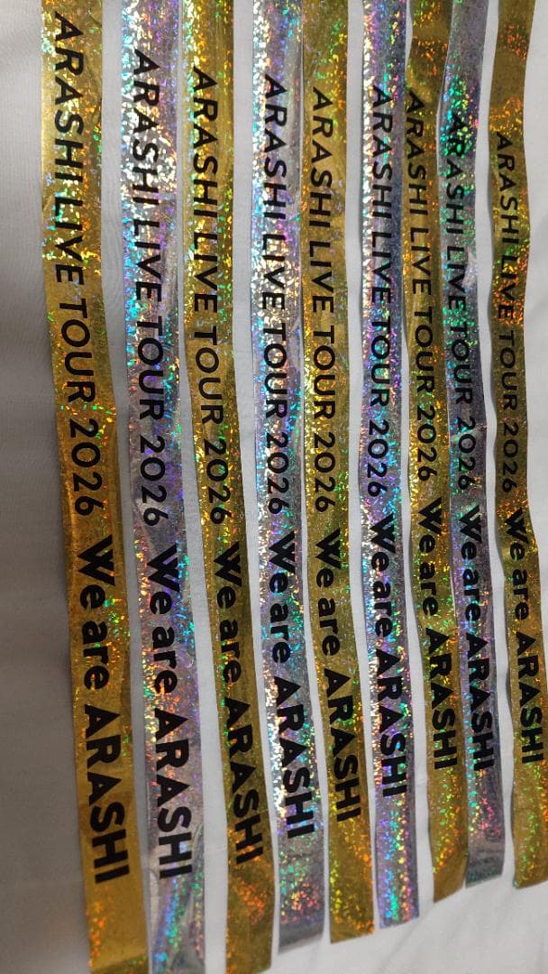 We are ARASHI 銀テ 金銀2本セット③