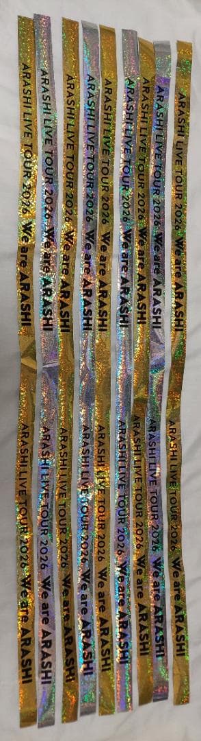 We are ARASHI 銀テ 金銀2本セット③