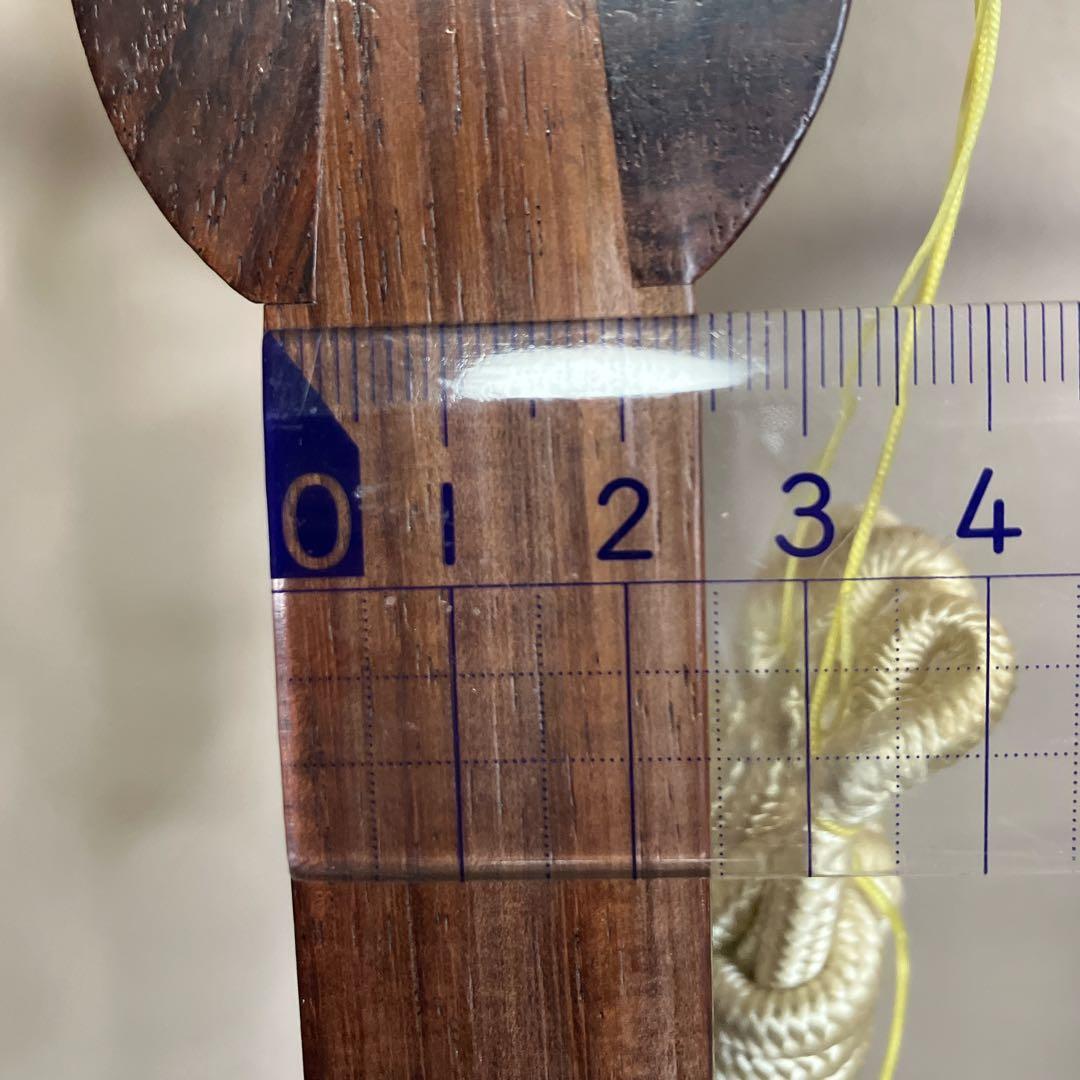 猿木楽器店 琴三弦 細棹 三味線 昭和中期 ケース付