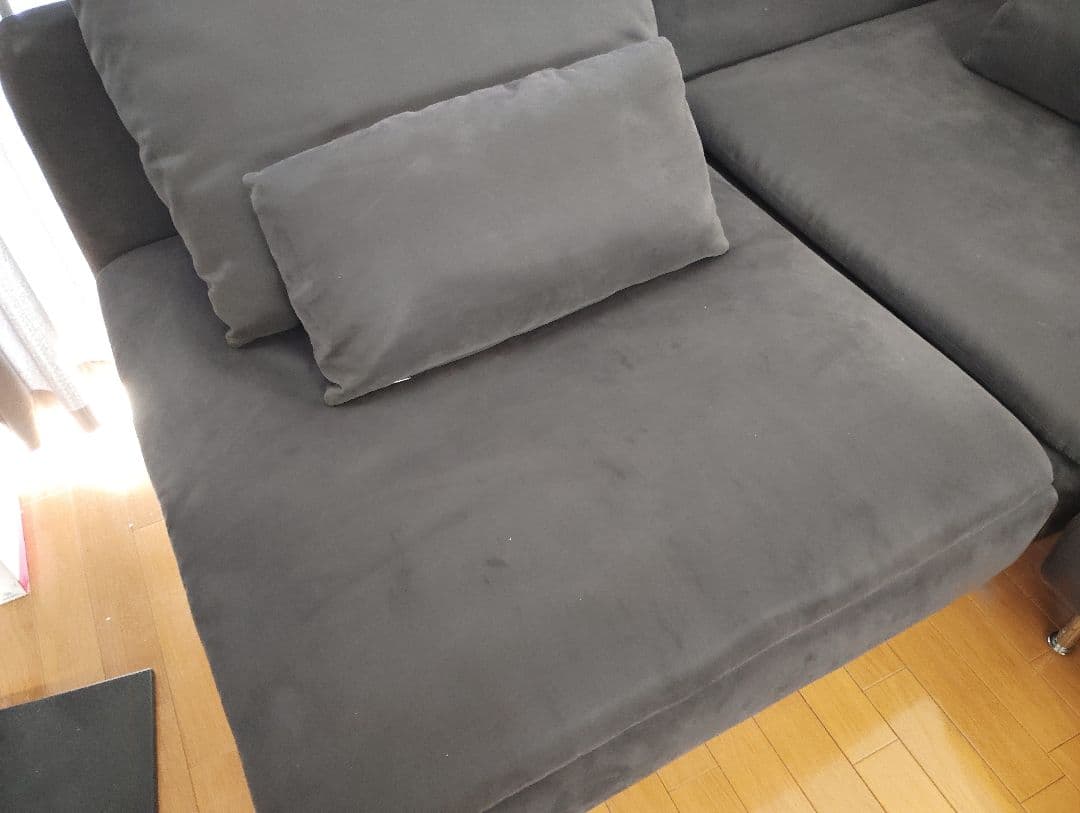 IKEA イケアソーデルハムン ソファ 1人掛け サムスタダークグレー①