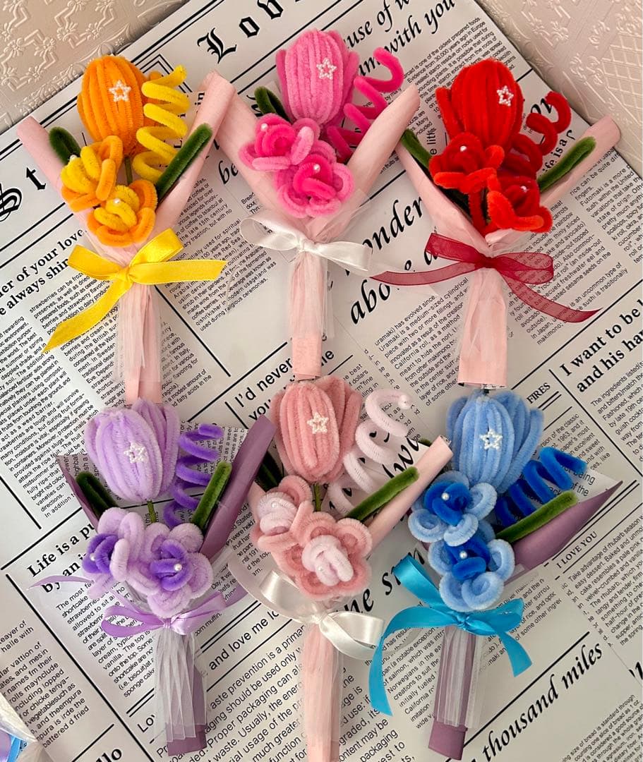 専用ページ　15点　チュリップ　モールフラワー　枯れない花　ミニブーケ