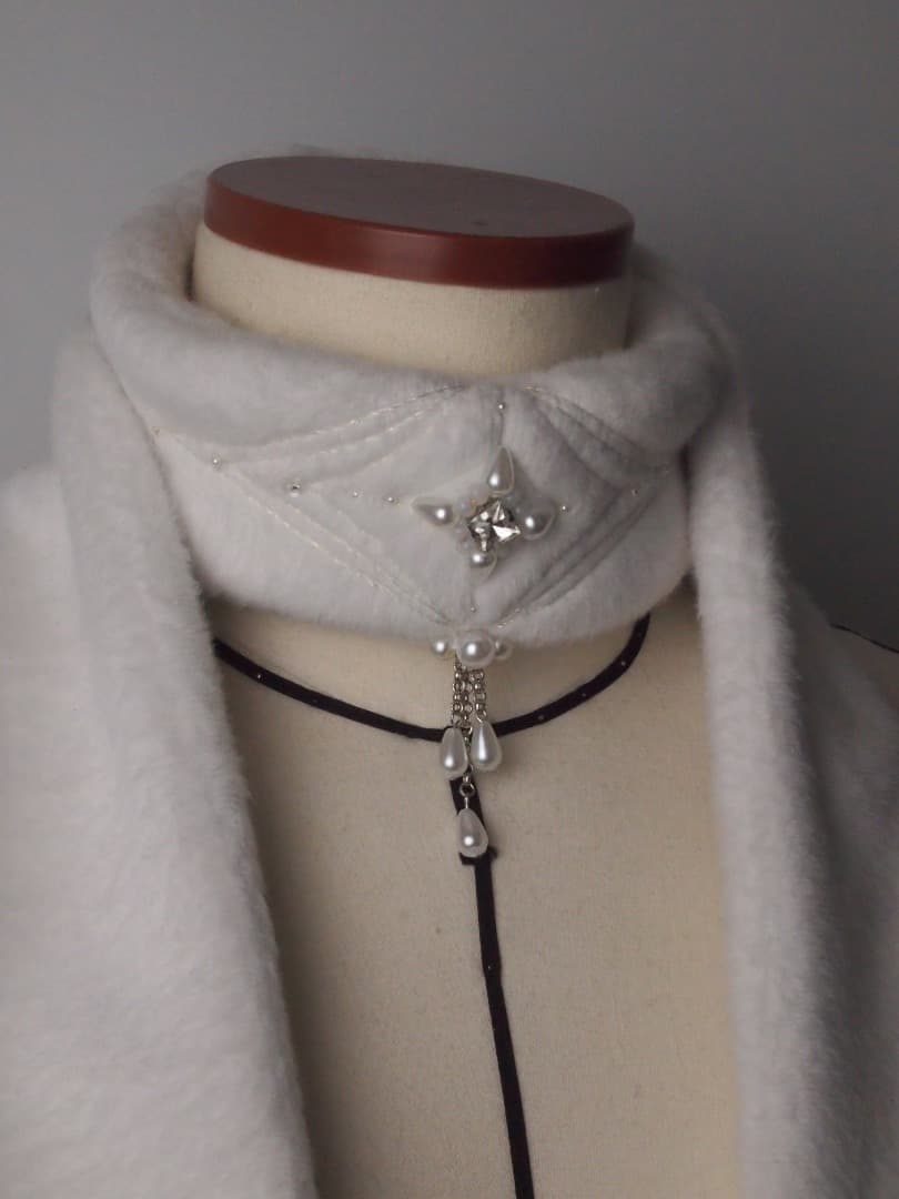 【AW限定】-ˋˏ一等星マフラー(カラー名：FOAMY MILK)ˎˊ-