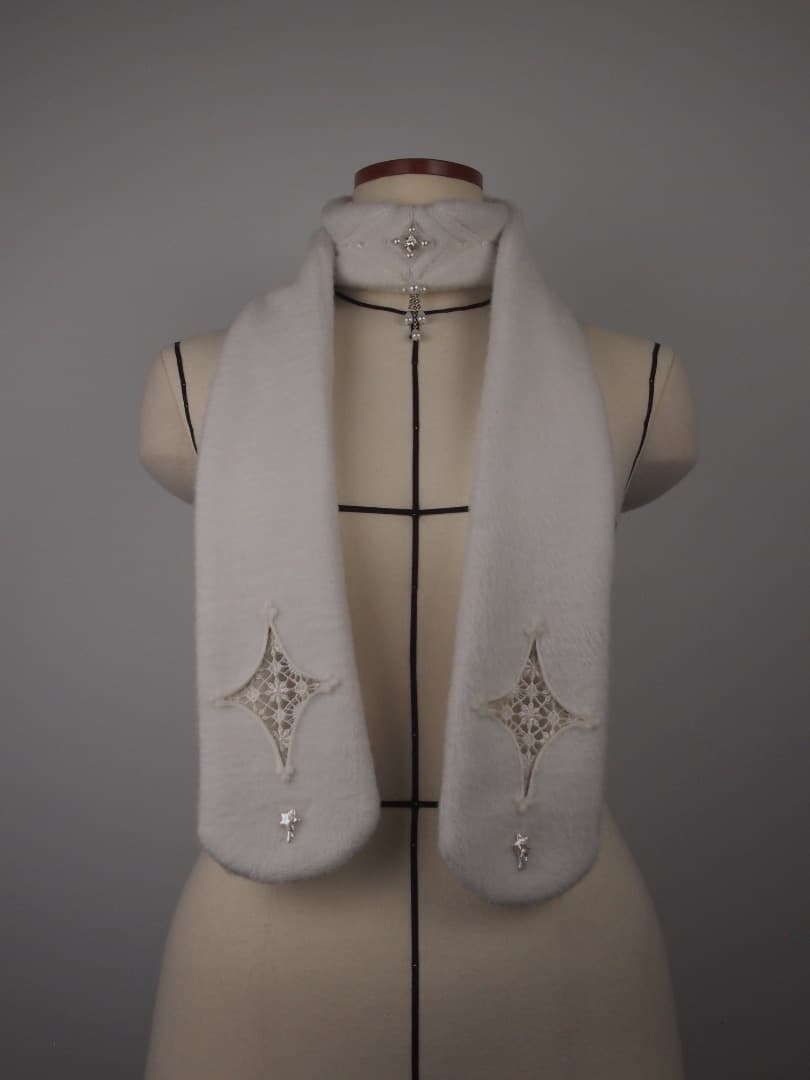 【AW限定】-ˋˏ一等星マフラー(カラー名：FOAMY MILK)ˎˊ-