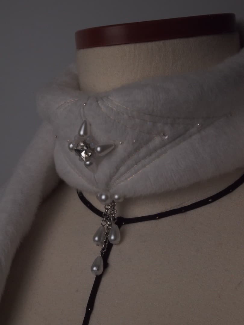 【AW限定】-ˋˏ一等星マフラー(カラー名：FOAMY MILK)ˎˊ-