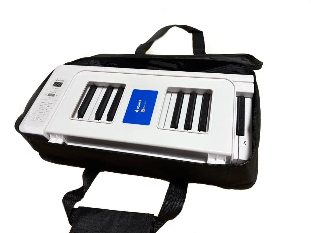 DONNER 折りたたみ電子ピアノ 61鍵 ペダル・譜面台付き