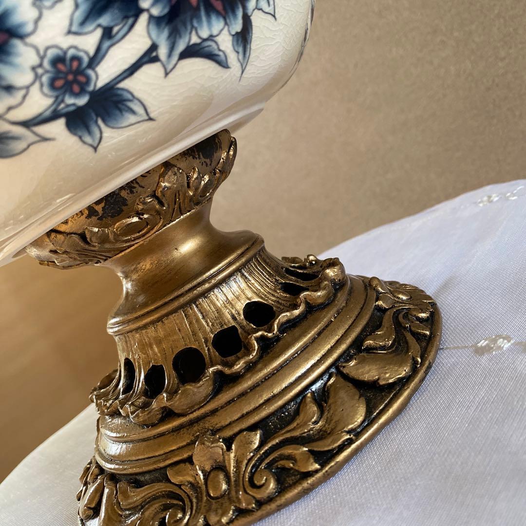 【未使用】高級　果物皿　盛り皿　フルーツプレート　花柄　豪華〜果物カゴ　台座