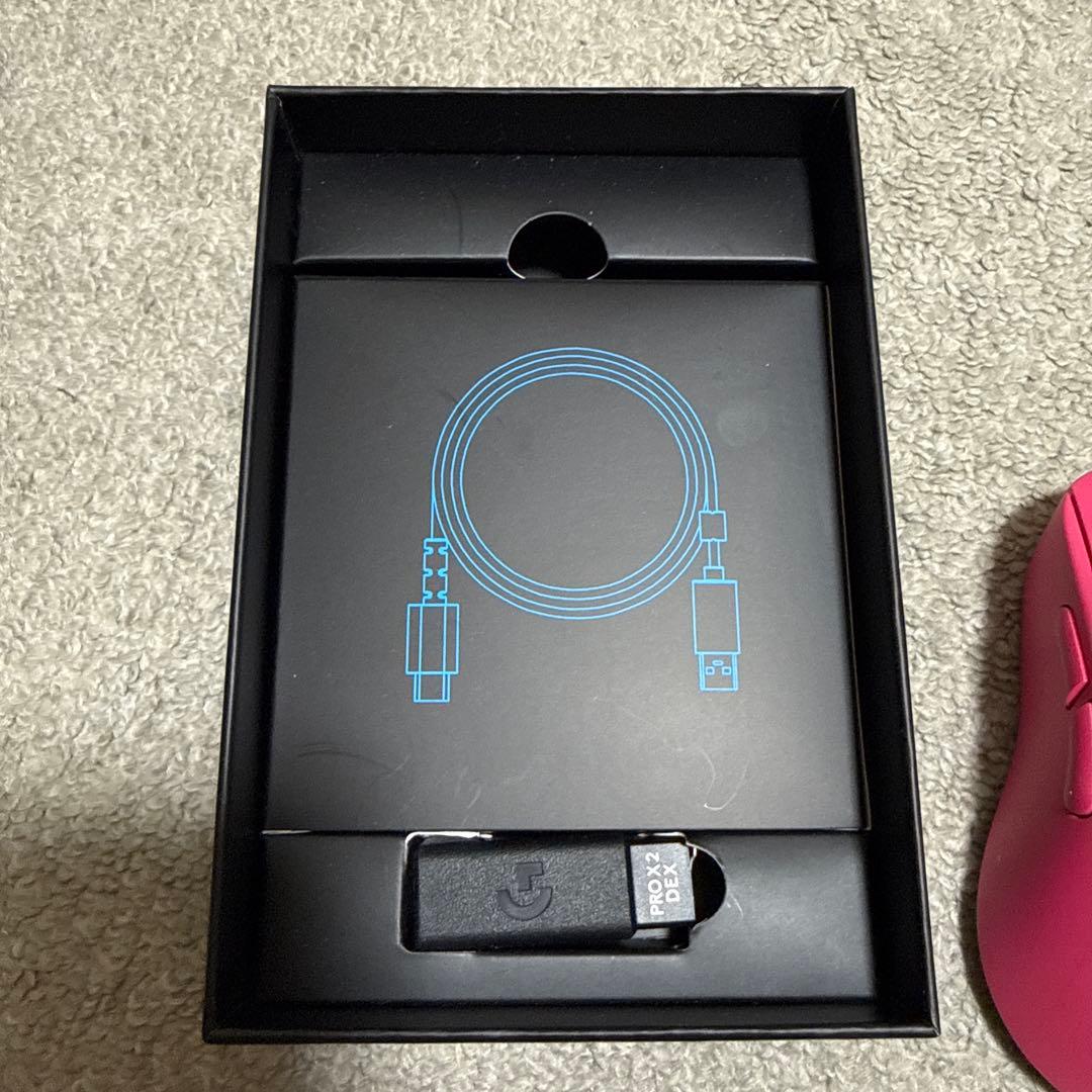 箱あり　logicool PRO X SUPERLIGHT 2 DEX ピンク