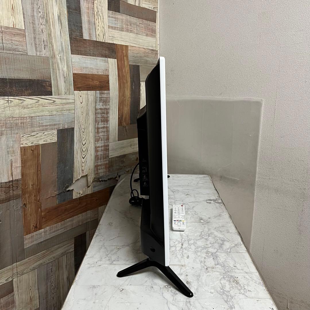 即日受渡❣️昨年購入IRIE40型液晶テレビWチューナー裏録可。希少ホワイトモデル