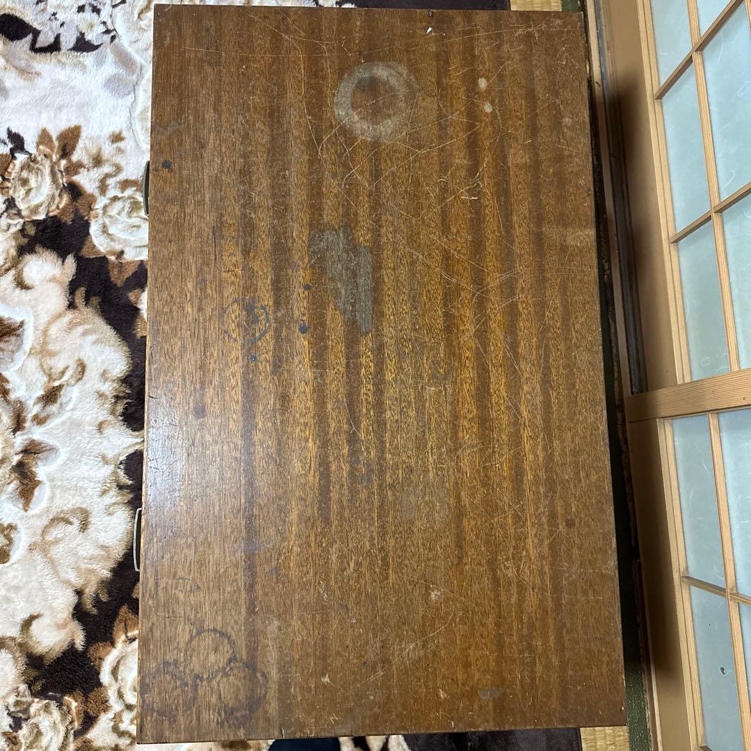 昭和レトロ　当時物　木製文机