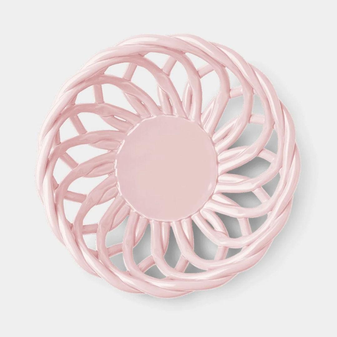 ◆＆klevering陶器のバスケット◆ピンク