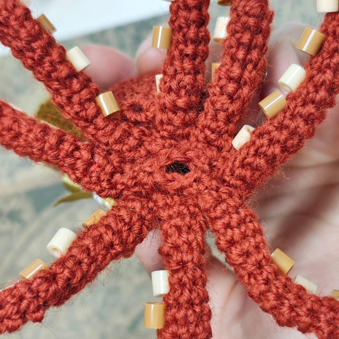 【売り切れ】ハンドメイド あみぐるみ　タコ　セット　レトロ　ロココ　おまけ付き