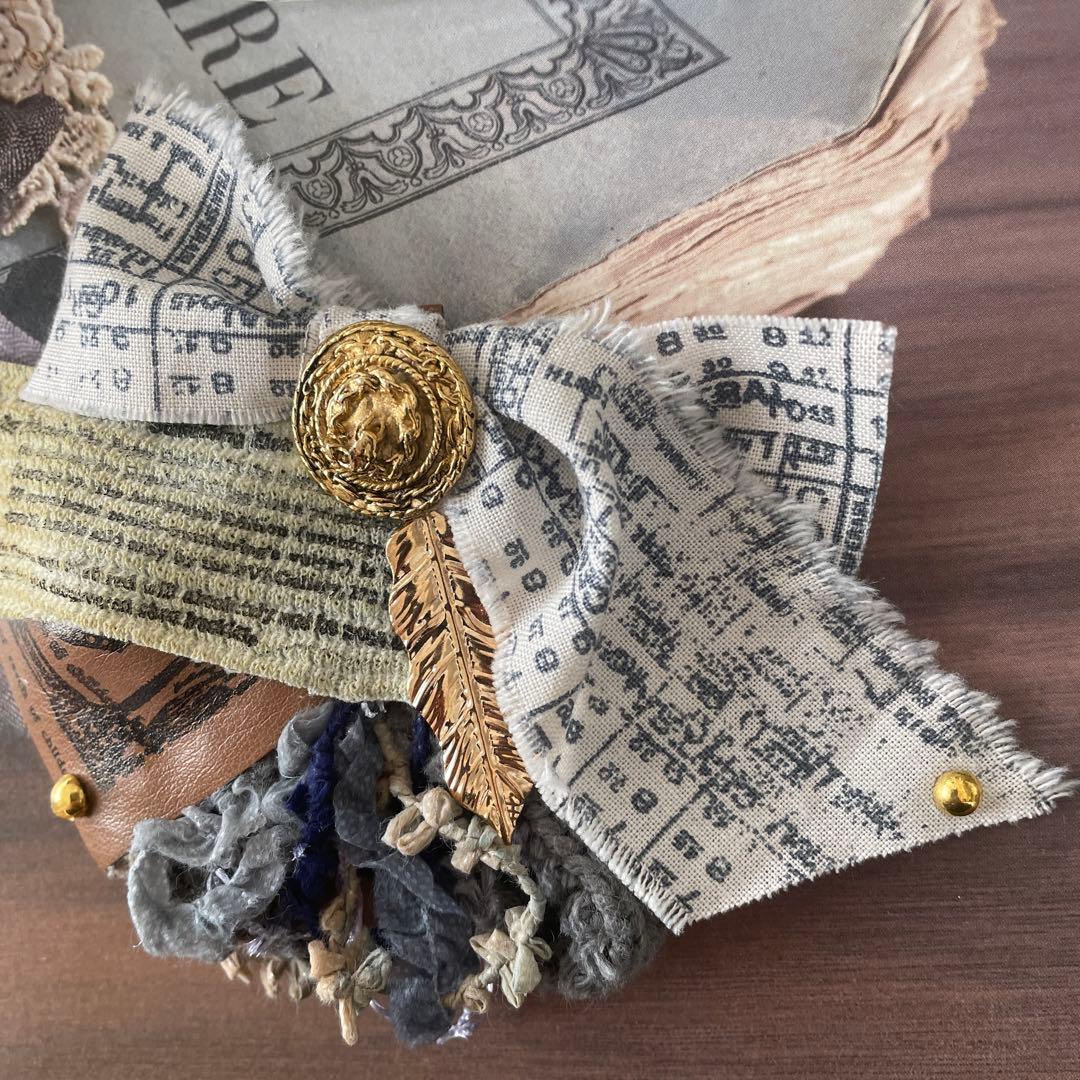 no.174 ハンドメイド✩.*˚ジャンクジャーナル風アクセサリー✩.*˚