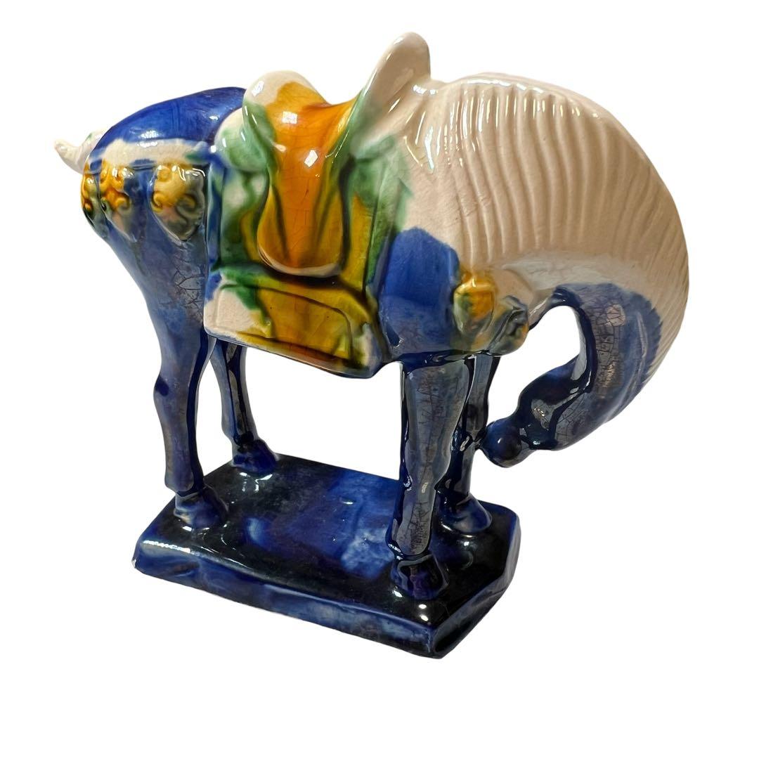 唐三彩 陶器の馬 5体セット