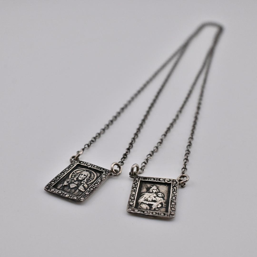 M333 Antique 1920's キリスト エスカプラーリオ ネックレス
