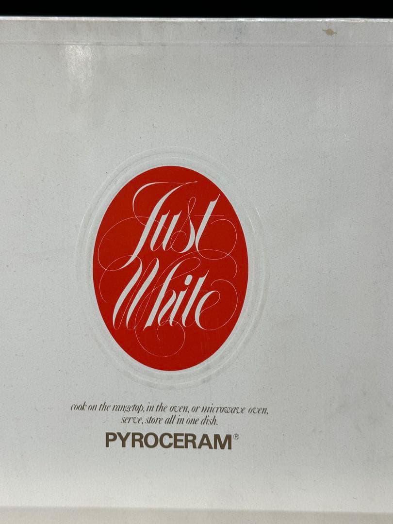 【未使用保管品】岩城硝子　PYROCERAM ジャストホワイト　ST-50K