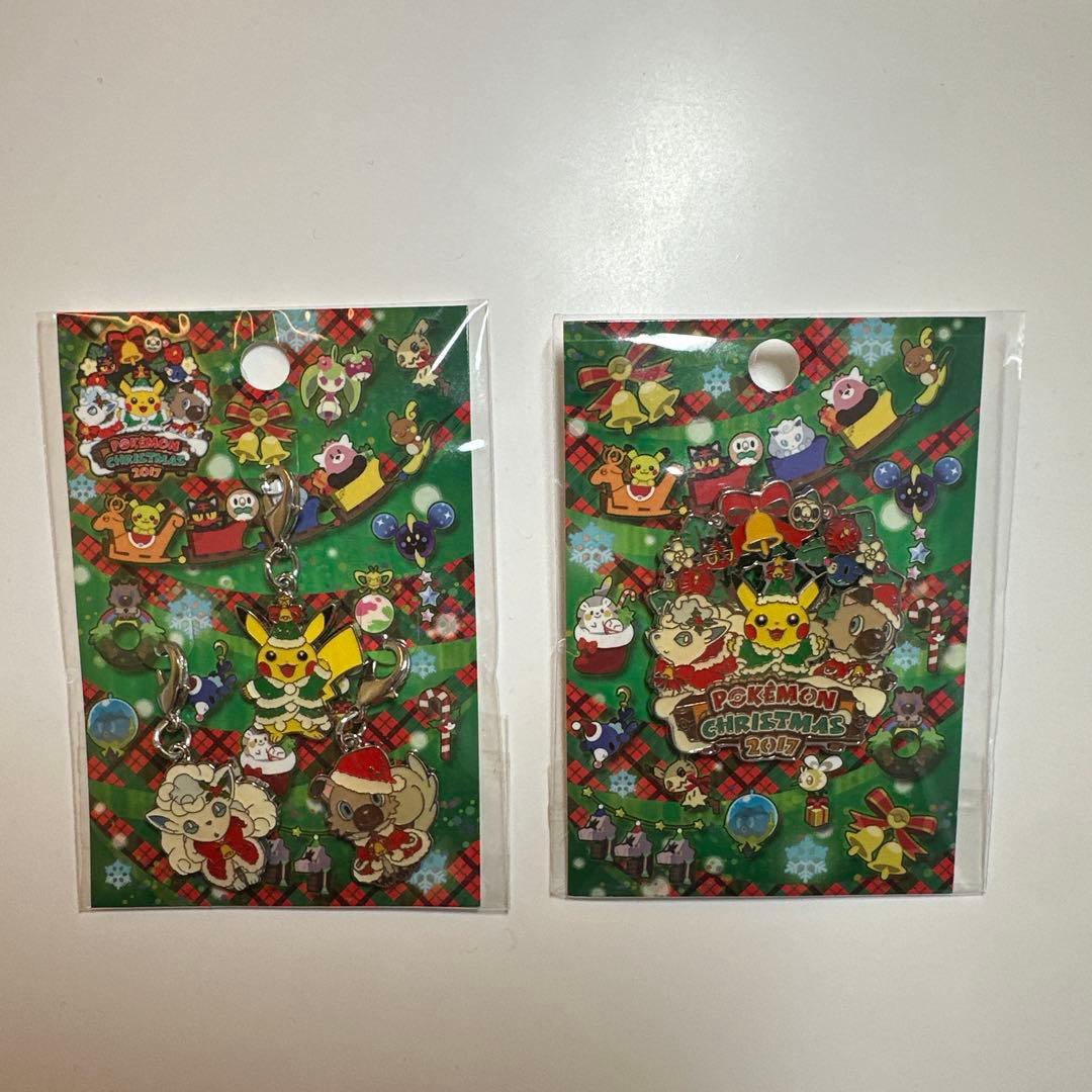 ポケモン ロゴピンズ クリスマス 2017 ピンバッジ ピカチュウ チャーム