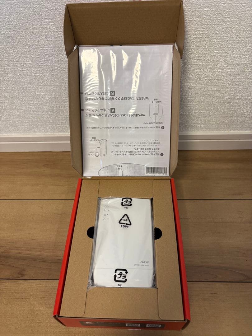 BUFFALO WEX-3000AX4 Wi-Fi 6 高速無線LAN中継機