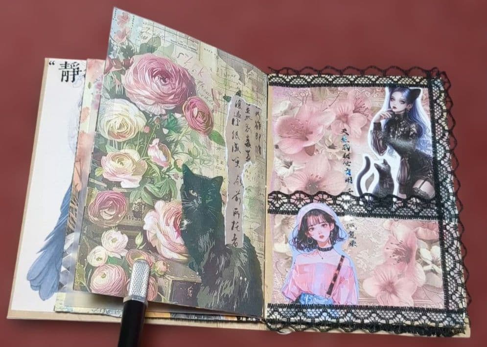 黒猫カエル♡♡