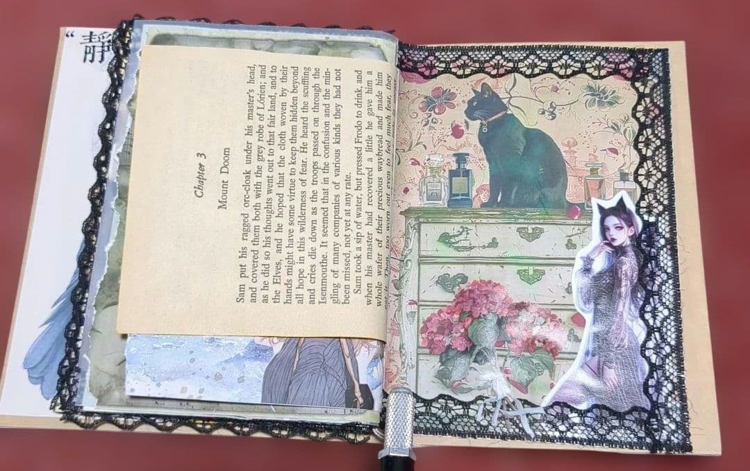 黒猫カエル♡♡