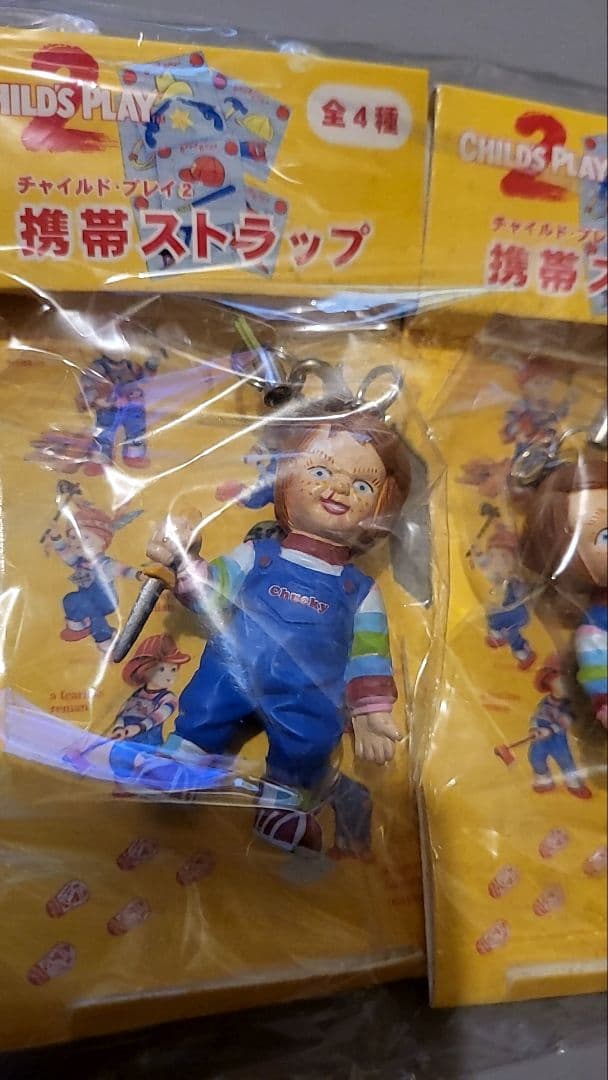CHILD'S PLAY チャッキー ストラップフィギュア 4種セット
