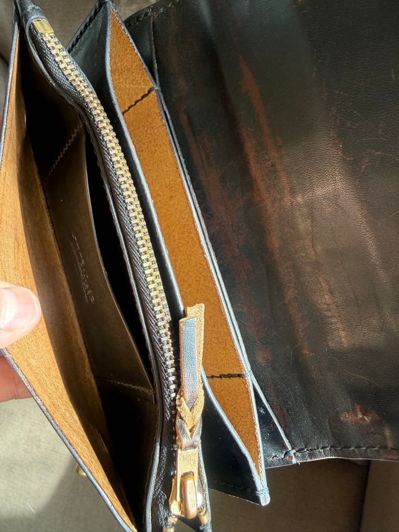 タカレザーズ 3層トラッカーウォレット リアルクロコダイル