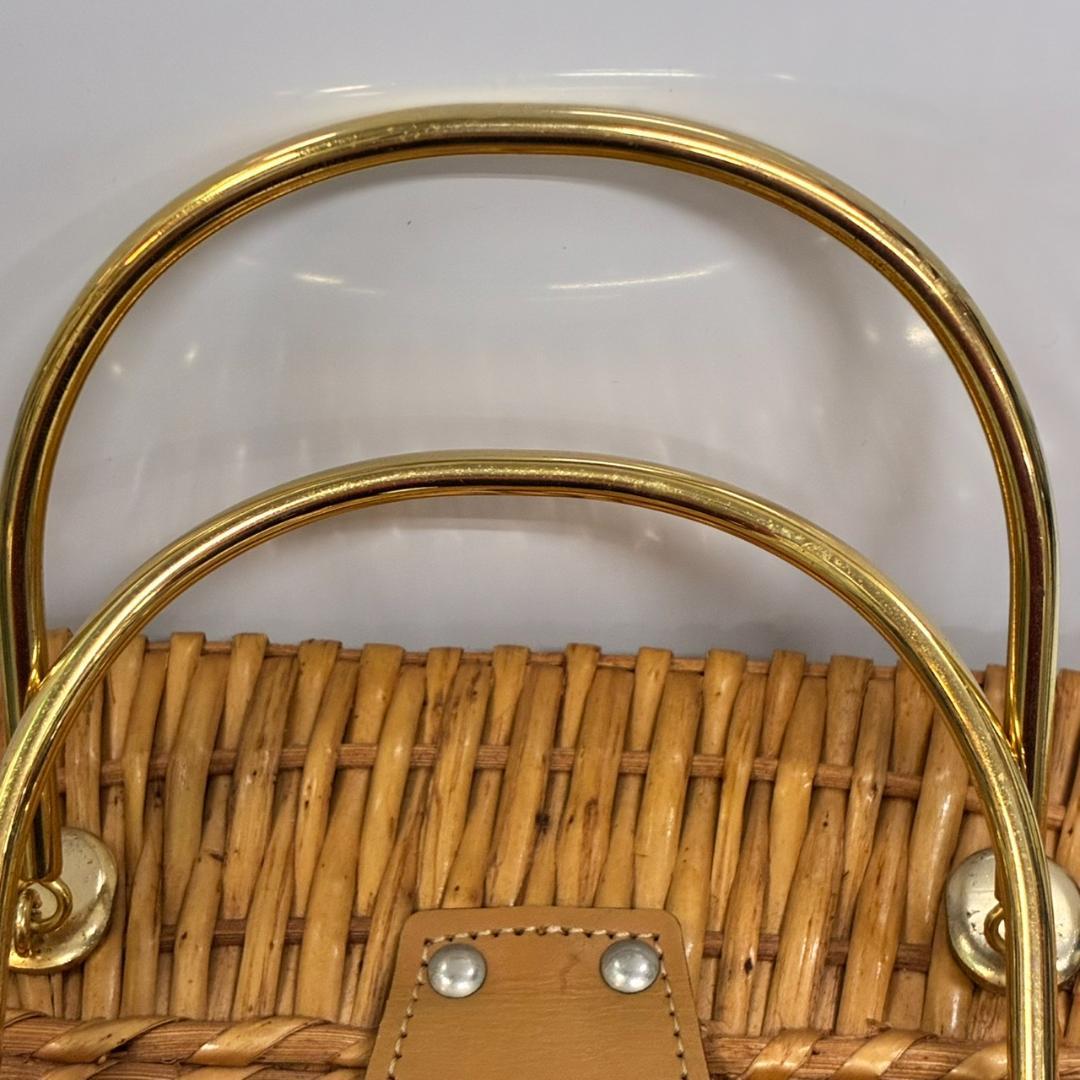 ラタン　籐ハンドバッグ　　26175