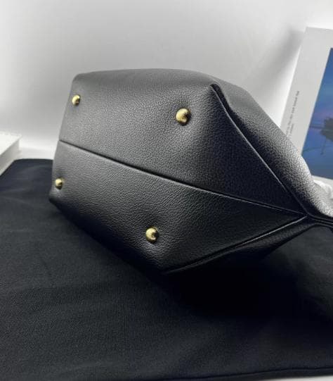 DEMELLIER デメリエー トートバッグ ブラック ショルダー付き