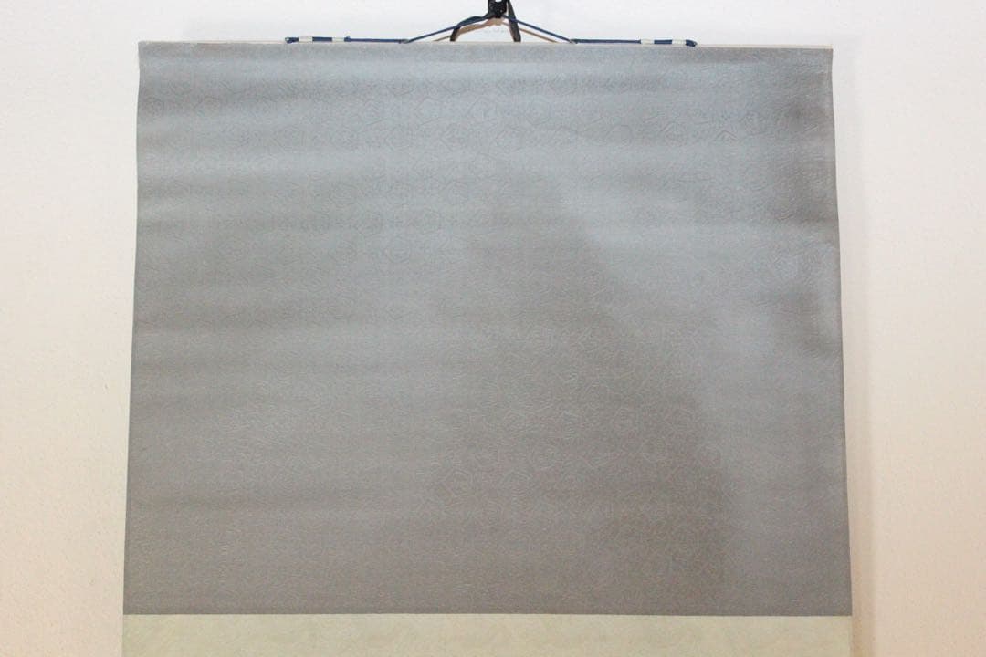 No5237 掛軸　在銘　アヤメ　菖蒲　着色紙本　中国画　墨彩　古美術　送料無料