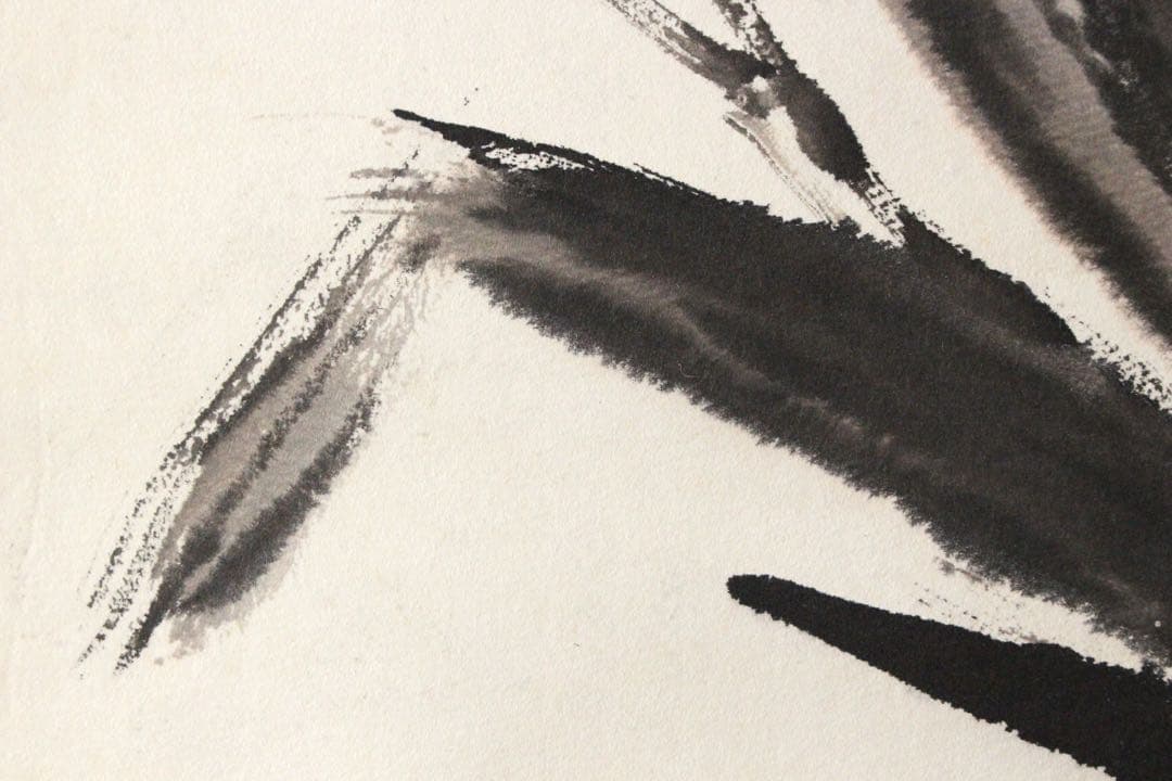 No5237 掛軸　在銘　アヤメ　菖蒲　着色紙本　中国画　墨彩　古美術　送料無料