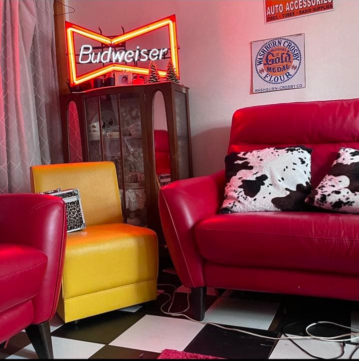 黄色♦️イエロー♦️カラーソファ♦️1人掛け⭕️ビンテージ⭕️Oliver ⭕️ロカビリー