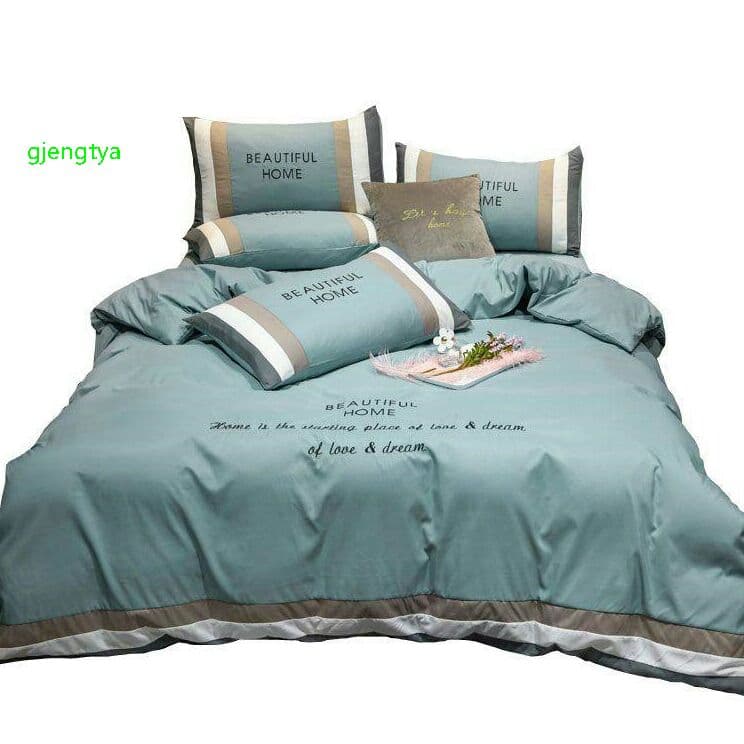 純綿 純色 寝具カバー 4点セット9