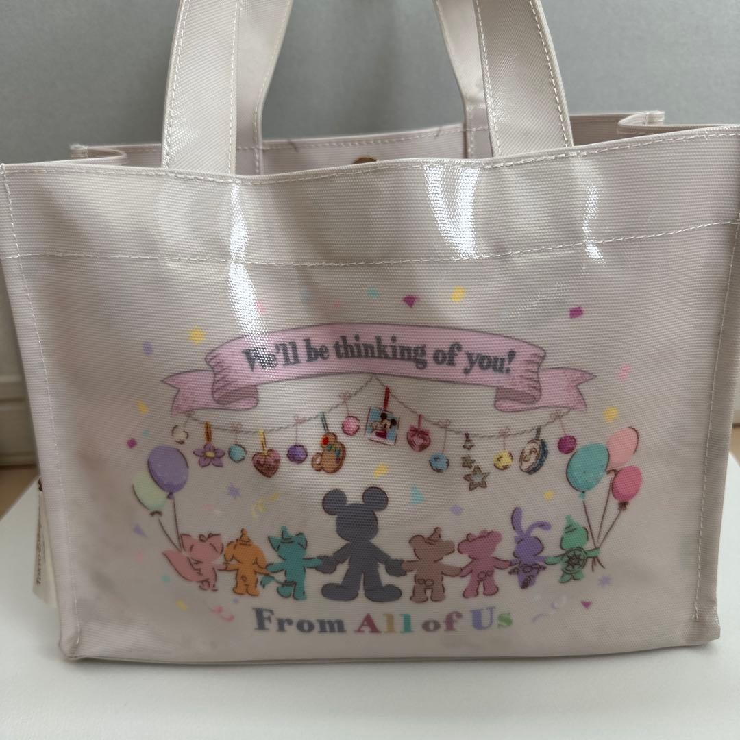 新品ディズニーシー フロムオールオブアスダッフィー&フレンズ トートバッグタグ付