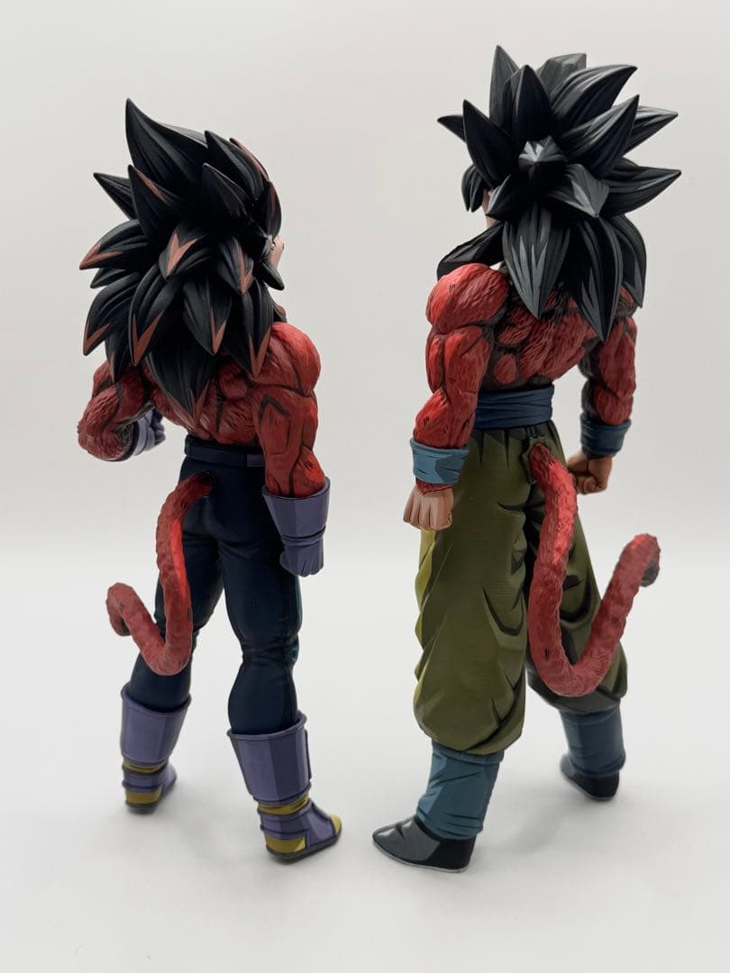 ドラゴンボールGT 出陣 超サイヤ人4 孫悟空 ベジータ リペイント フィギュア