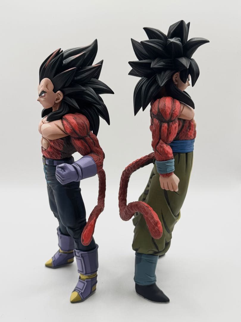 ドラゴンボールGT 出陣 超サイヤ人4 孫悟空 ベジータ リペイント フィギュア