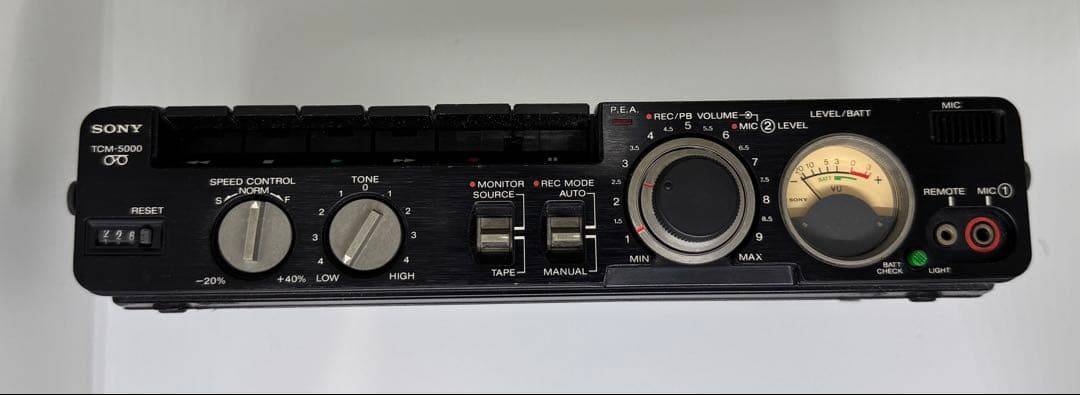 SONY TCM-5000 プロ仕様　ポータブルカセットレコーダー　(3ヘッド)