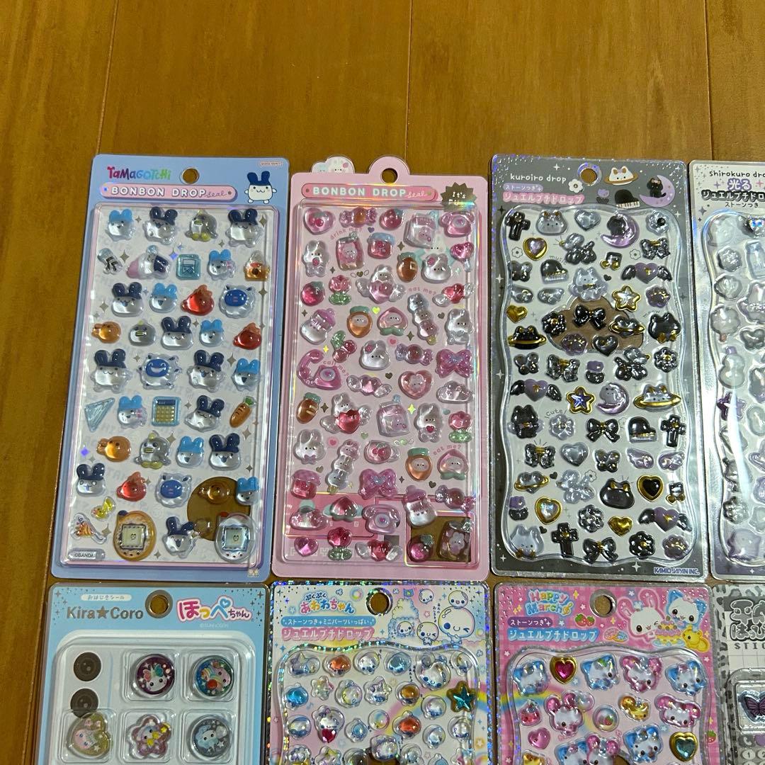 ボンボンドロップシール ジュエルプチドロップ　平成はっぴーフォン　おはじきシール